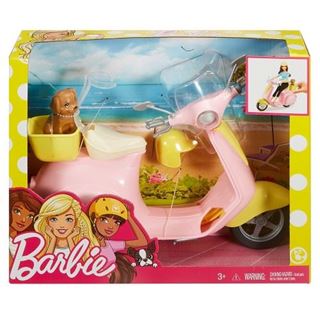 Mattel Barbie Scooter Con Cagnolino E Casco Inclusi