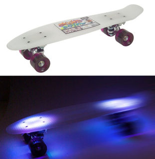 Skateboard Con Luce Led 57 x 15 Cm