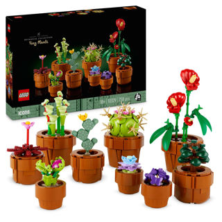 Icons Piantine, Set Collezione Botanica Con Fiori Artificiali In Vaso Color Terracotta Da Costruire