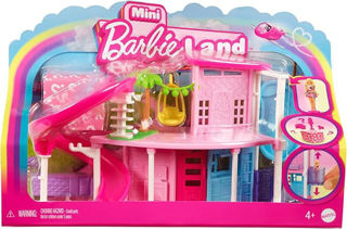 Playset Casa Delle Bambole Barbie Mini Barbieland Con Bambola Da 3,8 Cm, Mobili E Accessori