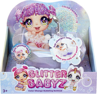 Glitter Babyz Colour Change Bubbling Vasca Da Bagno - Cambia Colore