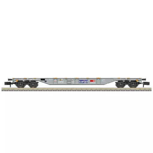 Wagon porte-conteneurs type Sgns - Minitrix T18600 - SBB/CFF/FFS - N 1/160 - EP. VI - 2R