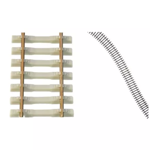 Rail flexible 470mm traverses béton - Tillig Bahn - 85134