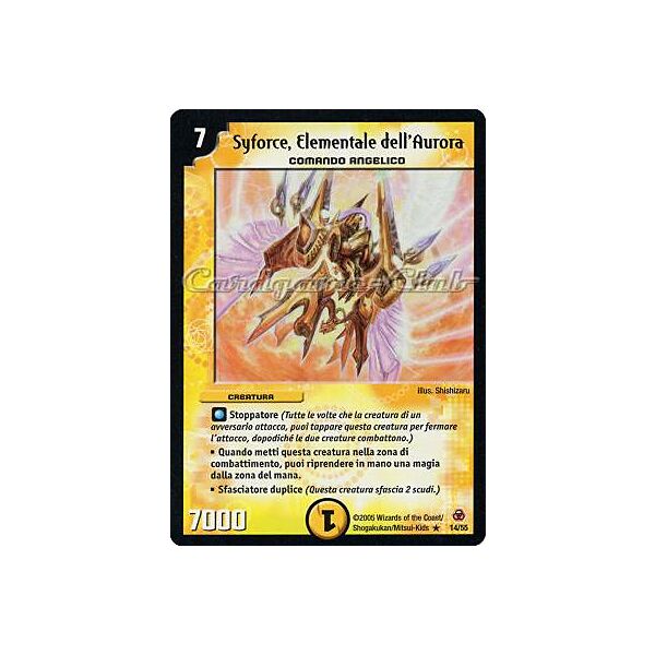 DM-05 Sopravvissuti dell'Immane Apocalisse 14/55 Syforce, Elementale dell'Aurora rara -NEAR MINT-