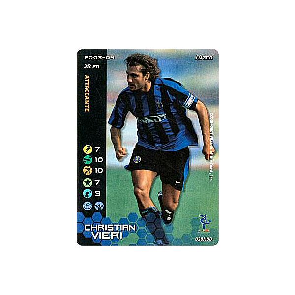 030/100 Christian Vieri rara foil -NEAR MINT-