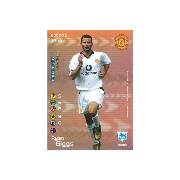 016/150 Ryan Giggs rara foil -NEAR MINT-