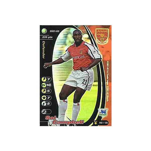 002/125 Sol Campbell rara foil -NEAR MINT-