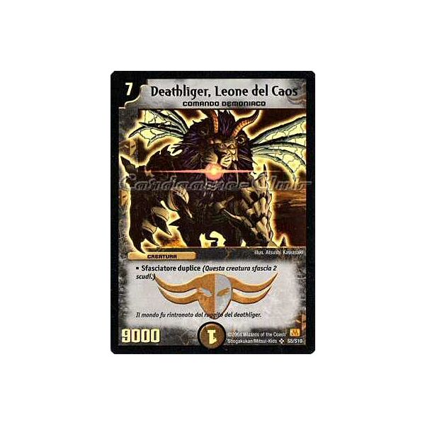 DM-01 S05/S10 Deathliger, Leone del Caos super rara foil -NEAR MINT-