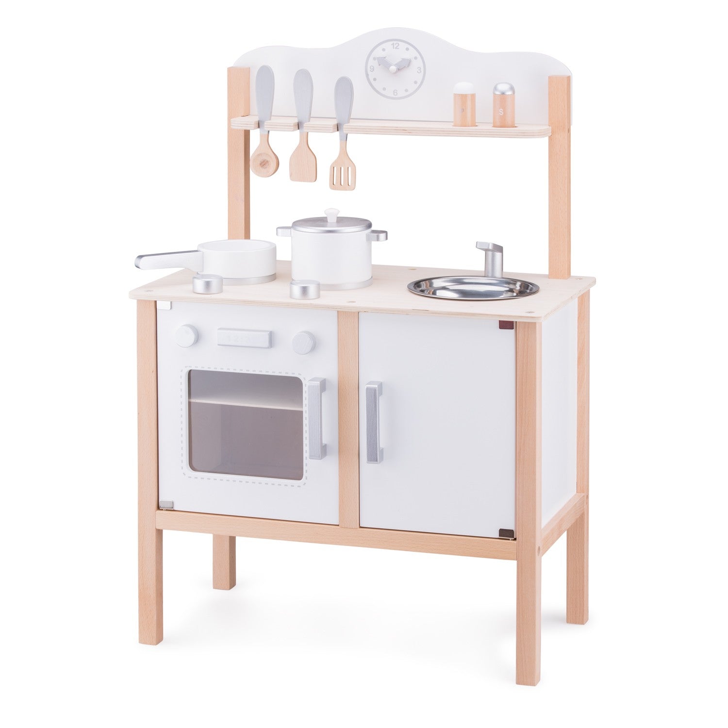 Cucina Bianca in Legno con Accessori - New Classic Toys - Art. 11050