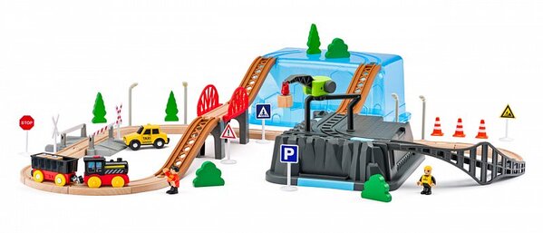 Woody Train set in a box - Set minerario, 54 pz