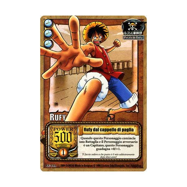 CE-C01 Rufy dal cappello di paglia rara foil -NEAR MINT-