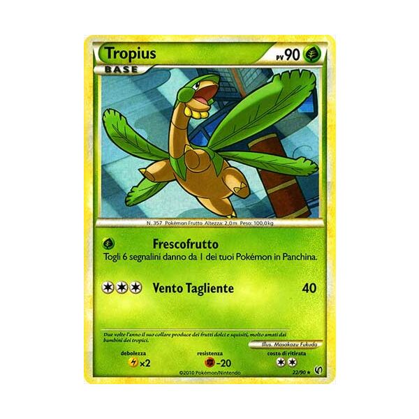 22 / 90 Tropius rara foil reverse (IT) -NEAR MINT-