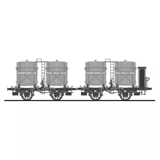 Set di 2 vagoni CHANTERELLE PO - Makette 4513 - HO 1/87 - SNCF - EP II - 2R
