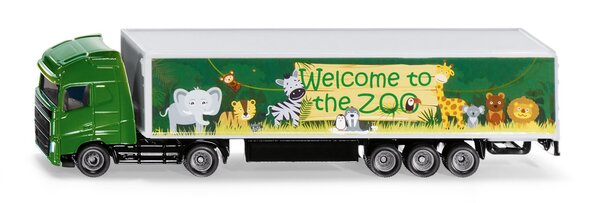 SIKU Blister - Trattore con semirimorchio cassone, scala 1:87