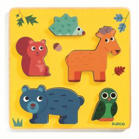 Puzzle Djeco Frimours Incastro Animali