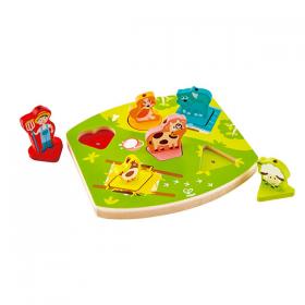 Hape Puzzle Suoni del Cortile e della Fattoria
