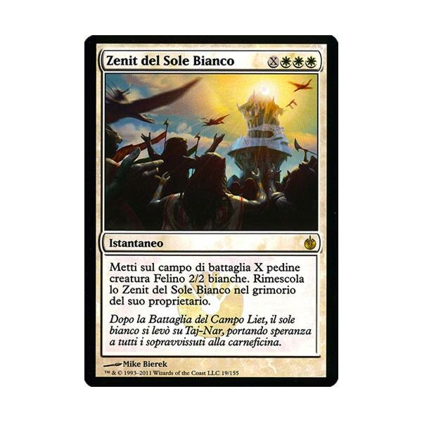 019 / 155 Zenit del Sole Bianco rara (IT) -NEAR MINT-