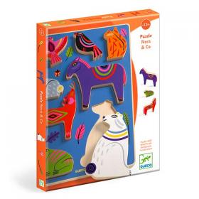 Djeco Puzzle di Legno Nora & Co