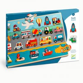 Djeco Puzzlo Di Legno Vroom