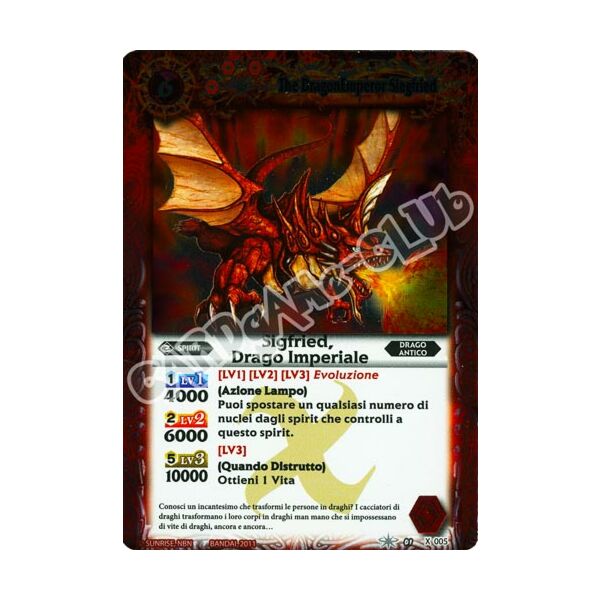 X 005 Sigfried, Drago Imperiale rara x (IT)