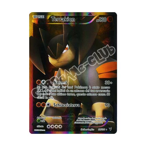 099 / 101 Terrakion ultra rara foil (IT) -NEAR MINT-