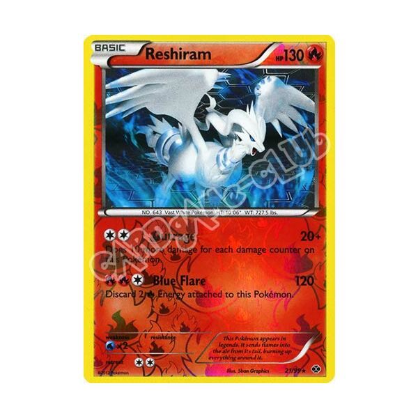 021 / 099 Reshiram rara foil reverse (EN) -NEAR MINT-