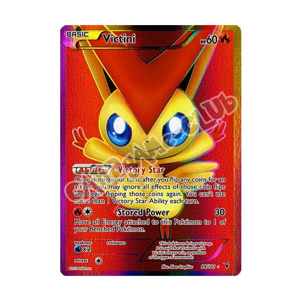 098 / 101 Victini ultra rara foil (EN) -NEAR MINT-