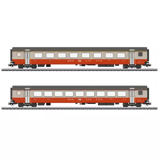 Coffret de voitures voyageurs Swiss Express - Märklin 42191 - SBB/CFF/FFS - HO 1/87 - EP. IV