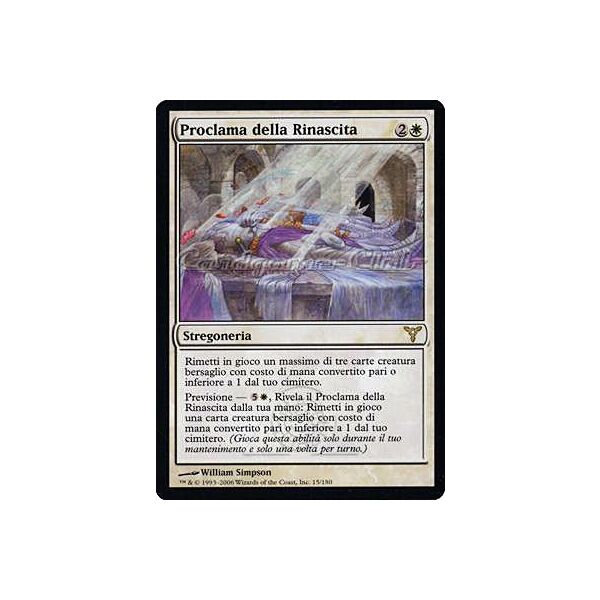 015 / 180 Proclama della Rinascita rara (IT) -NEAR MINT-