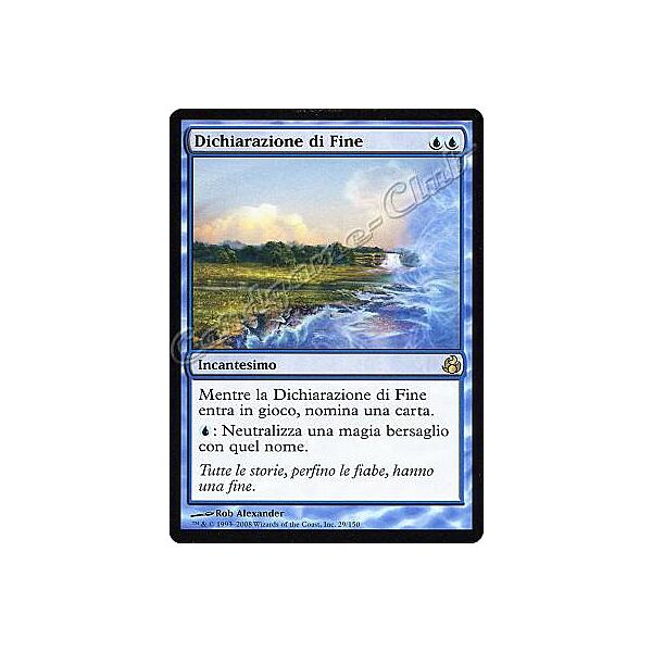 029 / 150 Dichiarazione di Fine rara (IT) -NEAR MINT-