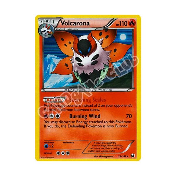 022 / 108 Volcarona rara foil (EN) -NEAR MINT-