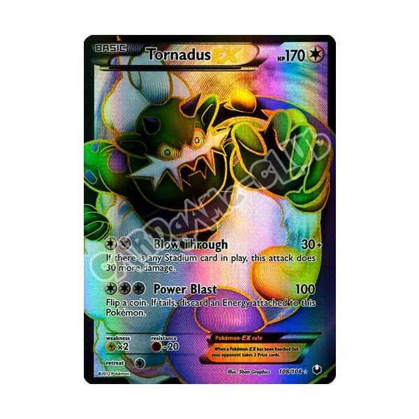 108 / 108 Tornadus Ex ultra rara foil (EN) -NEAR MINT-