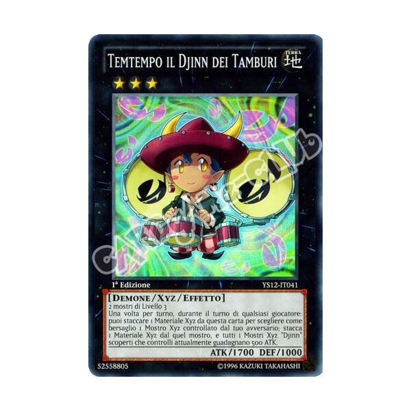 YS12-IT041 Temtempo il Djinn dei Tamburi super rara 1a Edizione (IT) -NEAR MINT-