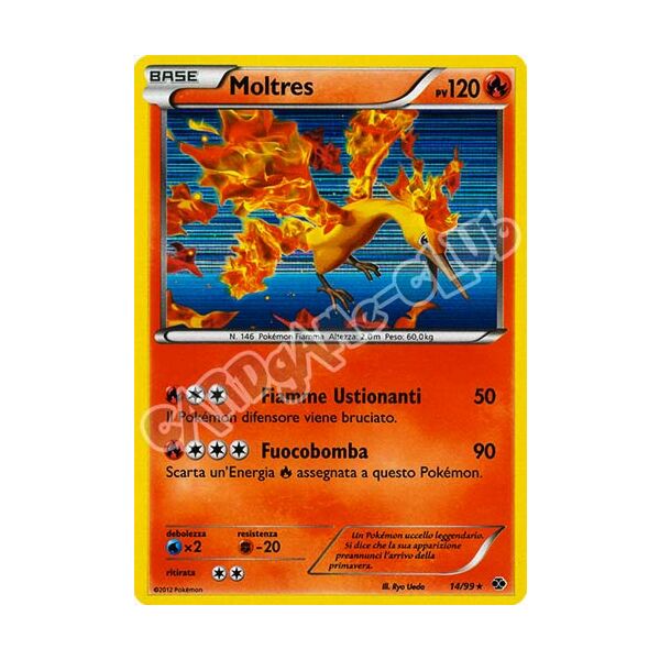 014 / 099 Moltres rara foil (IT) -NEAR MINT-