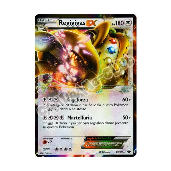 082 / 099 Regigigas EX rara ex foil (IT) -NEAR MINT-