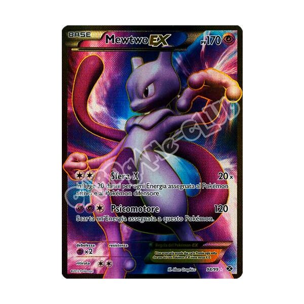 098 / 099 Mewtwo EX ultra rara foil (IT) -NEAR MINT-