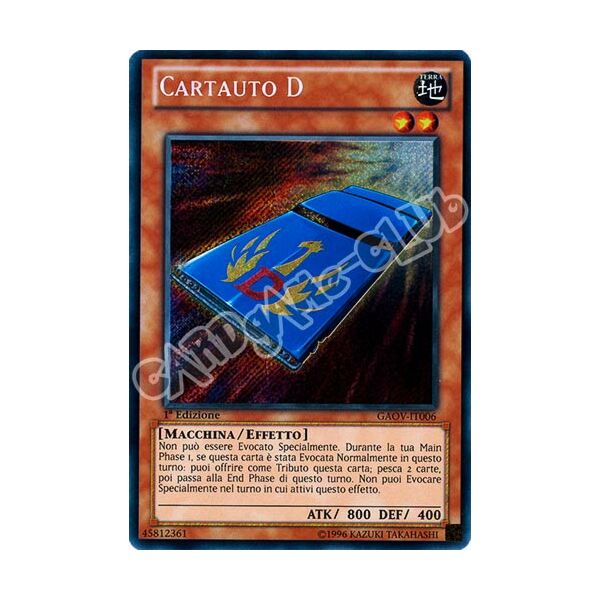 GAOV-IT006 Cartauto D rara segreta 1a Edizione (IT) -NEAR MINT-
