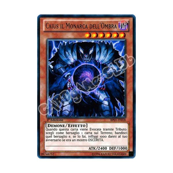 BP01-IT018 Caius il Monarca dell'Ombra rara 1a Edizione (IT) -NEAR MINT-