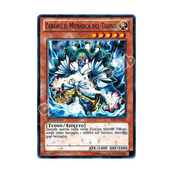 BP01-IT132 Zaborg il Monarca del Tuono comune starfoil 1a Edizione (IT) -NEAR MINT-