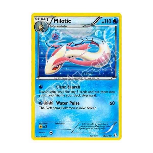 028 / 124 Milotic rara foil (EN) -NEAR MINT-