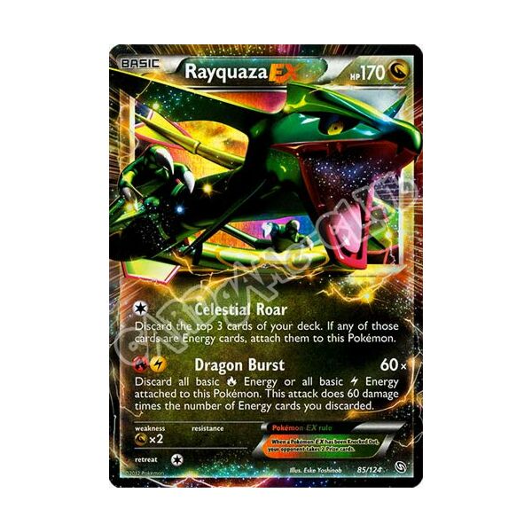 085 / 124 Rayquaza Ex rara ex foil (EN) -NEAR MINT-
