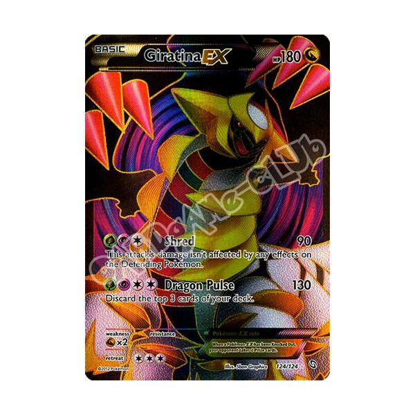 124 / 124 Giratina Ex rara ex foil (EN) -NEAR MINT-