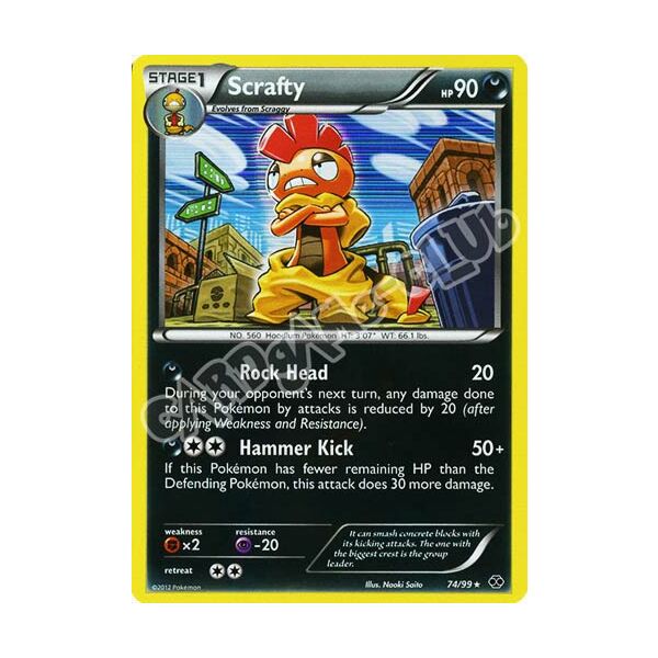074 / 099 Scrafty rara foil (EN) -NEAR MINT-