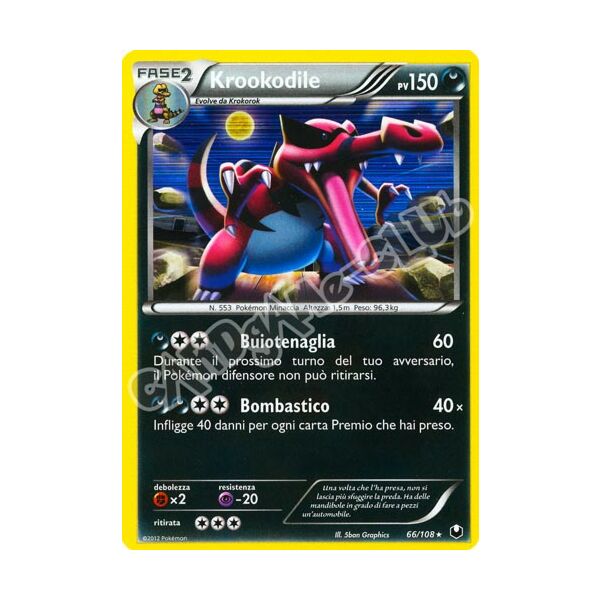 066 / 108 Krookodile rara foil (IT) -NEAR MINT-