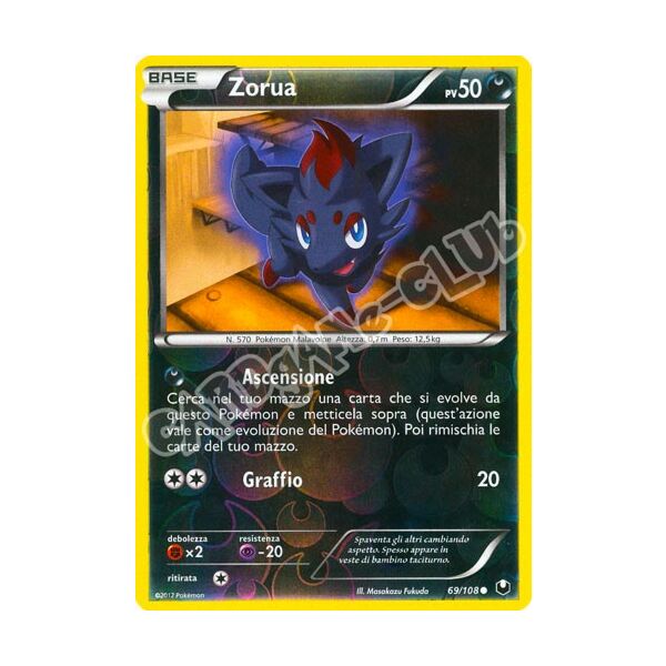 069 / 108 Zorua comune foil reverse (IT) -NEAR MINT-