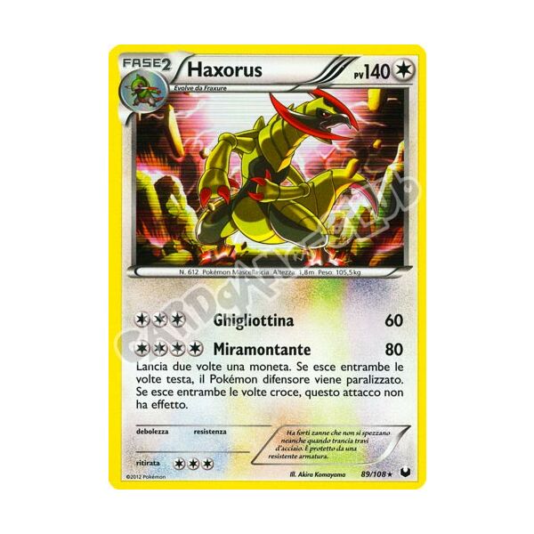 089 / 108 Haxorus rara foil (IT) -NEAR MINT-