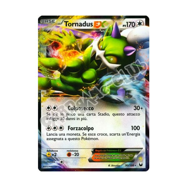 090 / 108 Tornadus Ex rara ex foil (IT) -NEAR MINT-