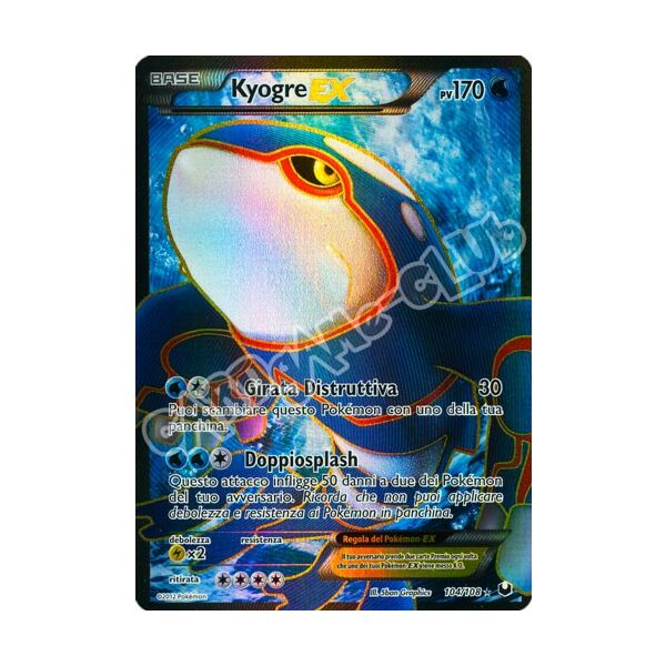 104 / 108 Kyogre Ex ultra rara foil (IT) -NEAR MINT-