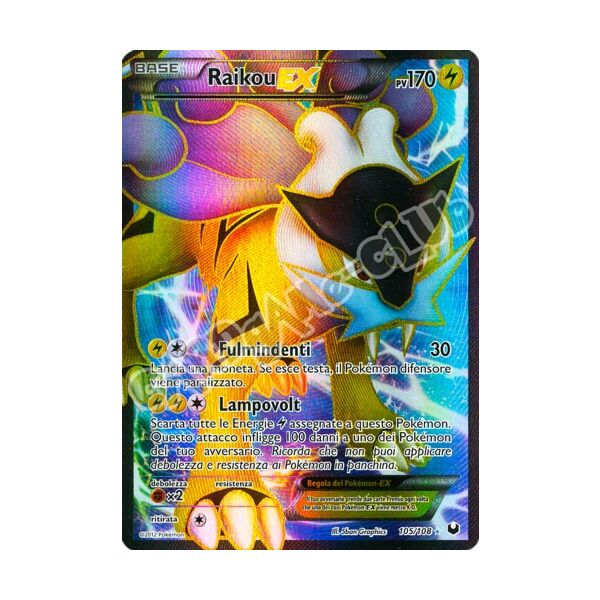 105 / 108 Raikou Ex ultra rara foil (IT) -NEAR MINT-