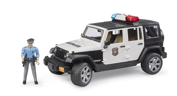 Bruder 02526 Jeep Wrangler Polizia con figurina